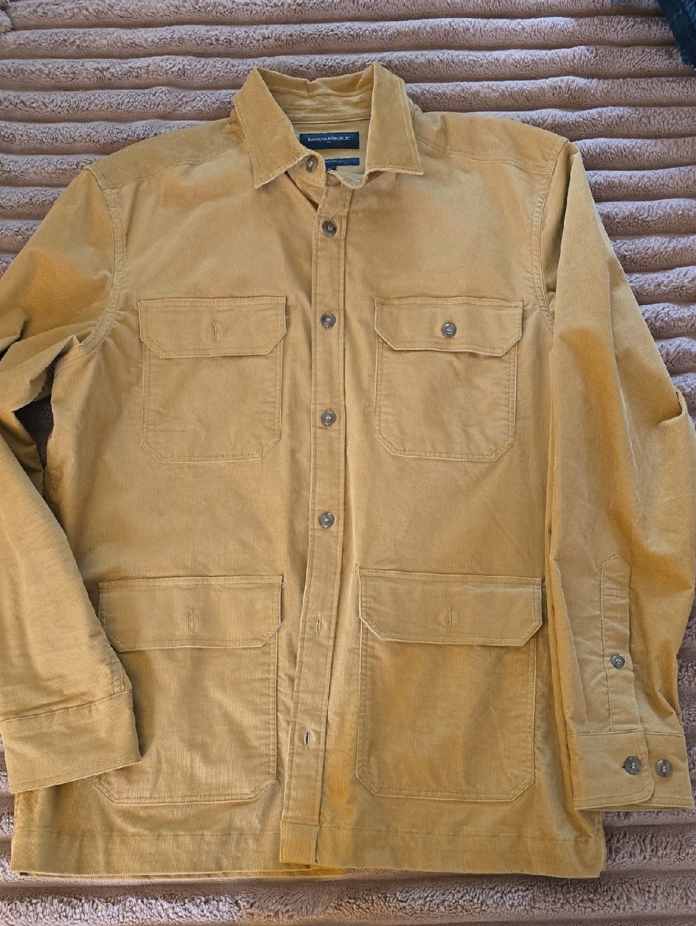 Banana Republic Men’s Corduroy Field Jacket in Mustard Yellow